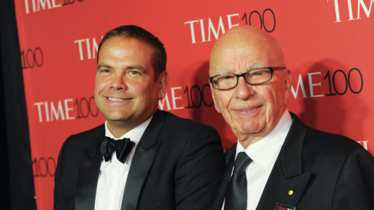 Lachlan Murdoch is taking over the reins from his father.