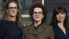 Property heavyweight Carol Schwartz (centre) backs women-led urban-tech startup founded by Jessica Christiansen-Franks (left) and Lucinda Hartley (right). 