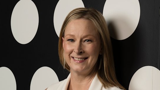 Leigh Sales at the ABC Studio ahead of her Andrew Olle lecture.