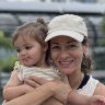 Melissa Singer with her daughter.