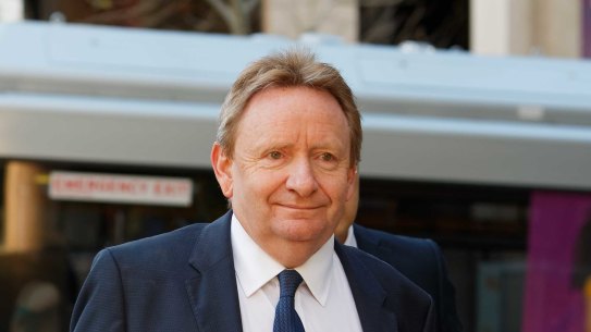 Barry Felstead, former chief executive of Australian Resorts at Crown Resorts arrives at the Perth Casino Royal Commission on August 6.