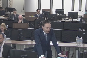 Counsel assisting ICAC, Scott Robertson, at hearings last year.