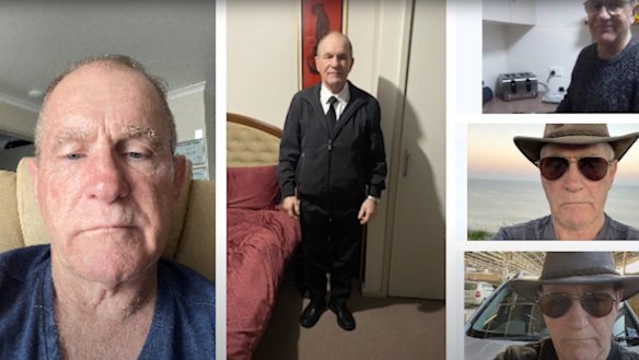 Images released by Queensland cold case detectives as they searched for Keith Lees.