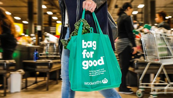 Woolworths and Coles have ramped up moves against plastic packaging ahead of their imminent bans on single use plastic bags.