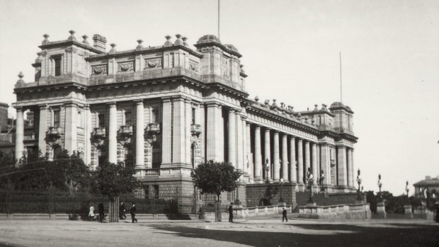 Parliament House, the scene of the crime.