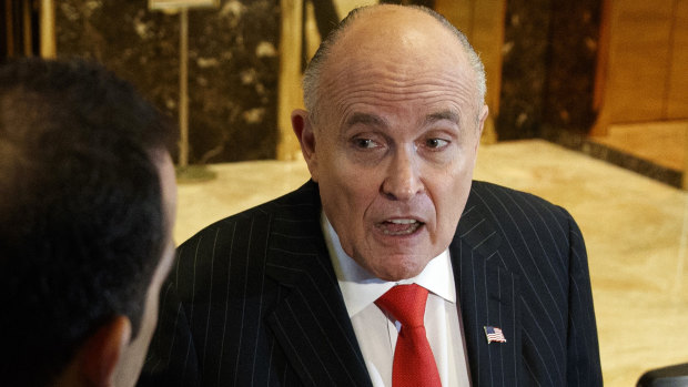Giuliani said he was trying to solve one problem for Trump - and no one else knew of his strategy.