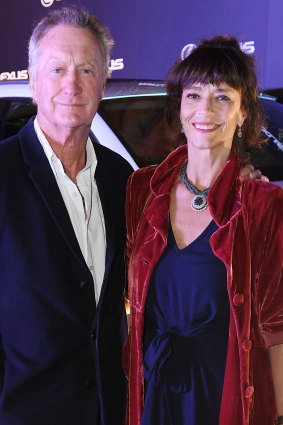 Bryan Brown and Rachel Ward arrive for the opening nght screening of Palm Beach at  the Sydney Film Festival in June.