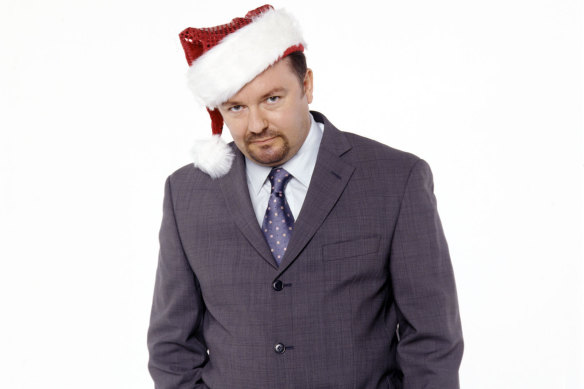 Rickey Gervais as Davis Brent in The Office Christmas Special.