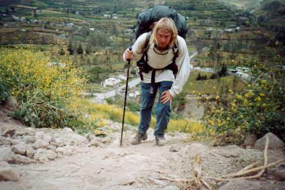 Karl Bushby in Ecuador in 2000.