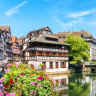 Traditional colourful houses in Strasbourg, France. 