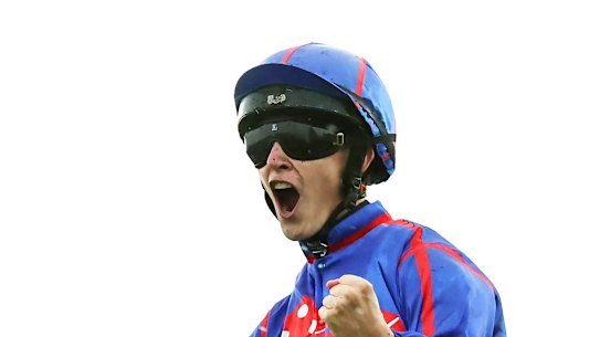 Zac Lloyd after winning the Golden Slipper on Home Affair colt Guest House.