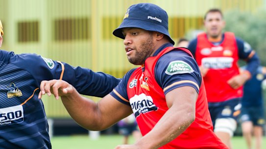 Rob Valetini, right. is back in the Brumbies side this week.