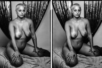 Finalists include Shea Kirk with Dina Scintilla (left and right view)  2021, from the series Vantages, pigment ink-jet prints, 135.0 x 108.0 cm (each).   