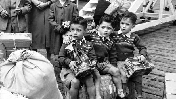 Future citizens arriving in Australia.