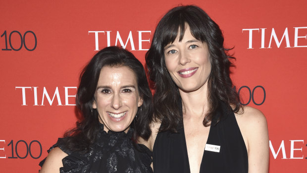 Jodi Kantor, left, and Megan Twohey attend the Time 100 Gala celebrating the 100 most influential people in the world in New York in 2018. 