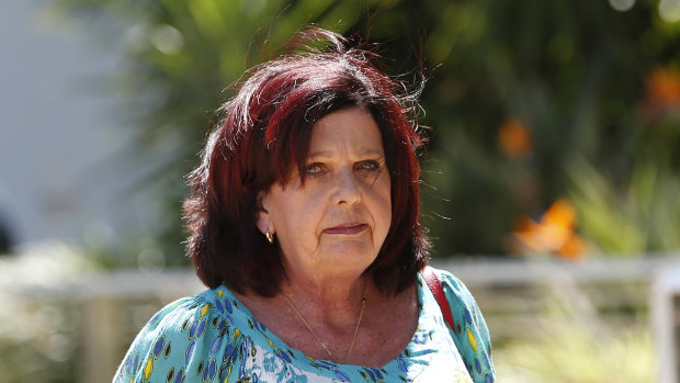 Kim Dorsett, mother of Kate Goodchild and Luke Dorsett, is seen arriving at the inquest into the Dreamworld disaster at the Southport Courthouse in November.