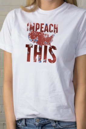 The Nevada Republican Party is attempting to profit from the scandal be selling these T-shirts for US$35.