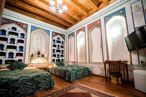 The boutique Minzafa hotel in Bukhara.