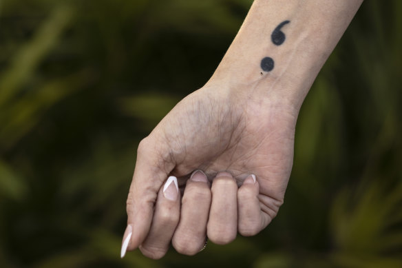 Survivors of mental health struggles have embraced the semicolon and often get it tattooed on their bodies.