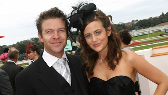 Carpani with her former partner and McLeod’s Daughters co-star Matt Passmore in 2009.