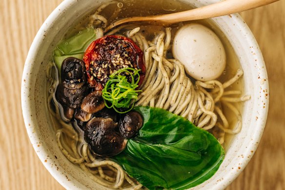 Organic wheat-flour noodles are the star of the show at Ranita Ramen.