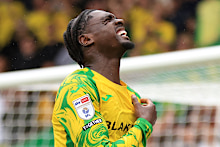 Toure celebrates a goal for Norwich.