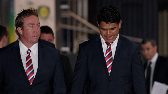 Trent Robinson and the Roosters aren't happy with Latrell Mitchell.