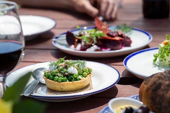 Estate-grown lamb, wheat, honey, fruit and vegetables are woven onto the menu.