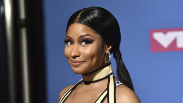 Some concerns about the COVID vaccine: Nicki Minaj at the MTV Video Music Awards in 2018.