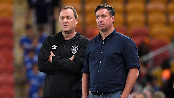 Tony Grant and Robbie Fowler, the new brains trust at Brisbane Roar.