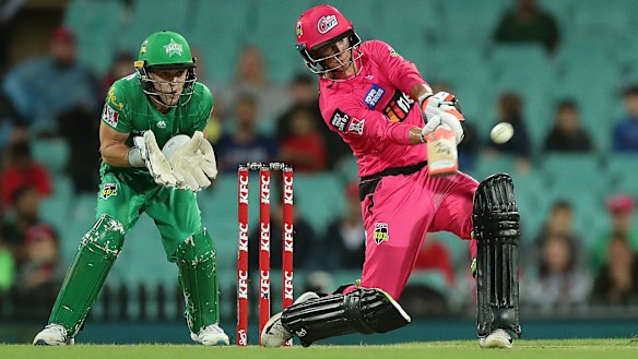 Sixers star Josh Philippe during February's Big Bash League final.