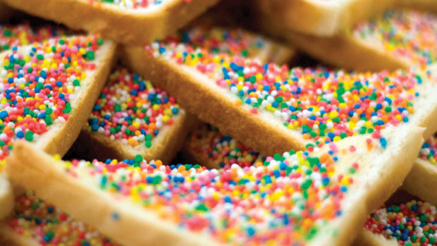 Fairy bread was a staple at parties.