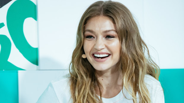 Gigi Hadid at the Reebok #BeMoreHuman event in Sydney on Friday.