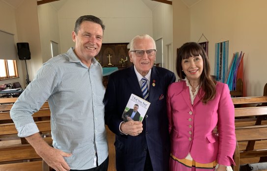 Lyle Shelton, Reverend Fred Nile and his wife Silvana.