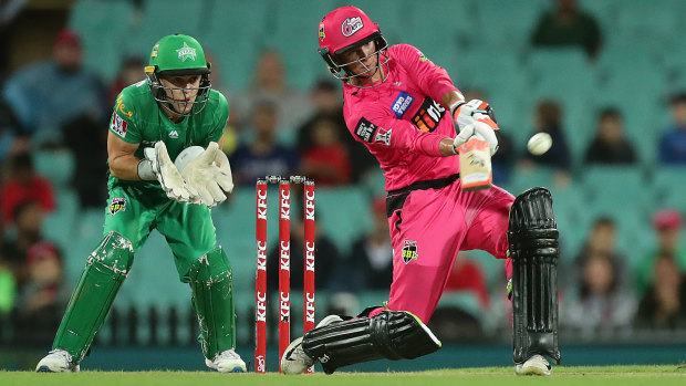 Sixers star Josh Philippe during February's Big Bash League final.