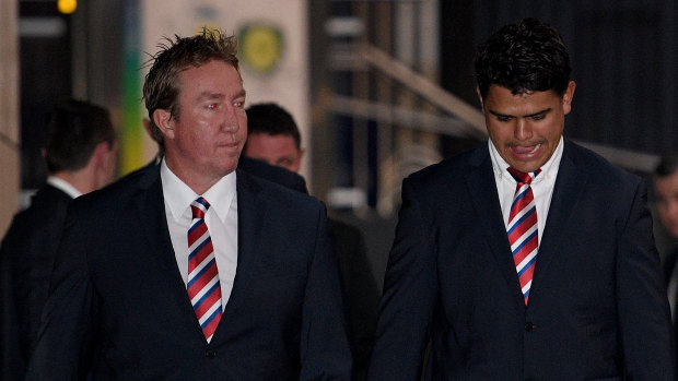 Trent Robinson and the Roosters aren't happy with Latrell Mitchell.