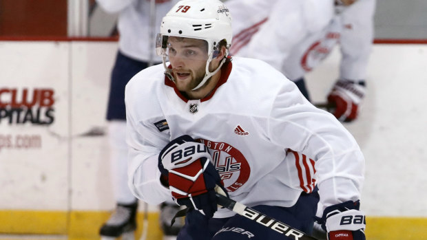 Washington Capitals' Nathan Walker was the first Australian to play in the NHL.