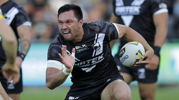 Jordan Rapana was injured while playing for New Zealand against England last weekend.