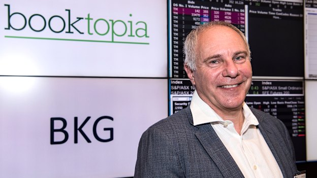 Booktopia CEO Tony Nash in happier times. 