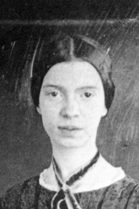 A daguerreotype of Emily Dickinson aged 16.

