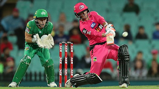 The Sixers and Stars in action earlier this year in the BBL final.