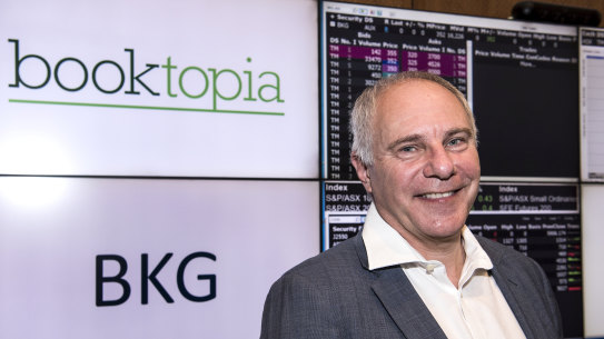 Booktopia CEO Tony Nash in happier times.