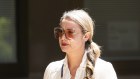 Vindicated: Jasmine Chambers outside court in Parramatta during the two-week trial.