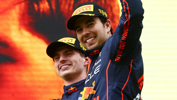 Verstappen and Perez in one-two for Red Bull, Ricciardo apologises to Ferrari rival