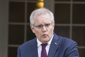 Prime Minister Scott Morrison on Thursday.