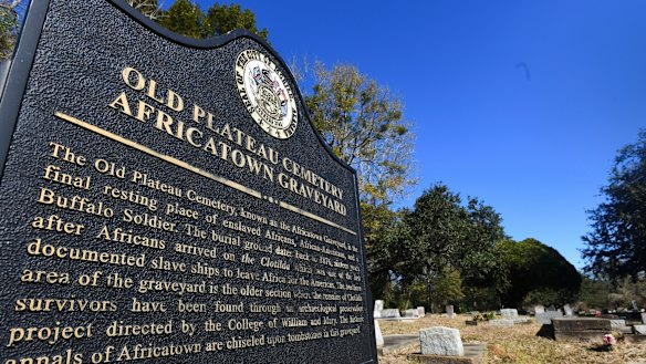 Old Plateau Cemetery, the final resting place for many survivors of the slave ship Clotilda, in Mobile, Alabama.