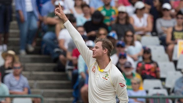 Steve Smith on the third day of the third test. He could not have known the impact that day would have on his career. 