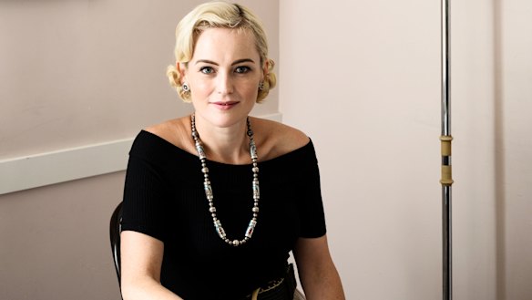 Sarah Doyle, restaurateur and investor, upstairs at Continental Deli in Newtown.