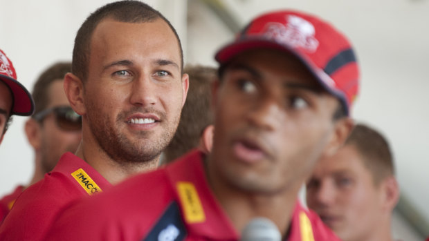 Better times: Will Genia and Quade Cooper in their Reds days.