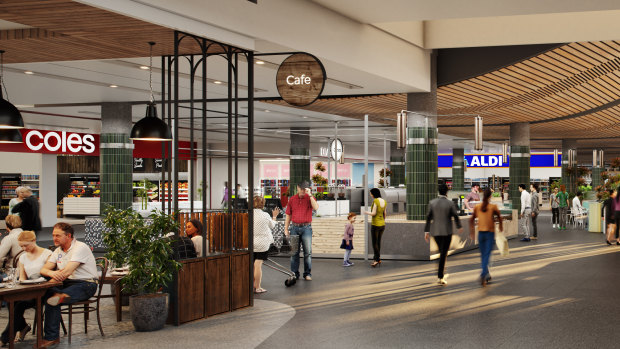 Coles and Aldi will form part of the new Karrinyup development.